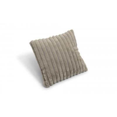 Stripy taupe - kudde i konstmaterial