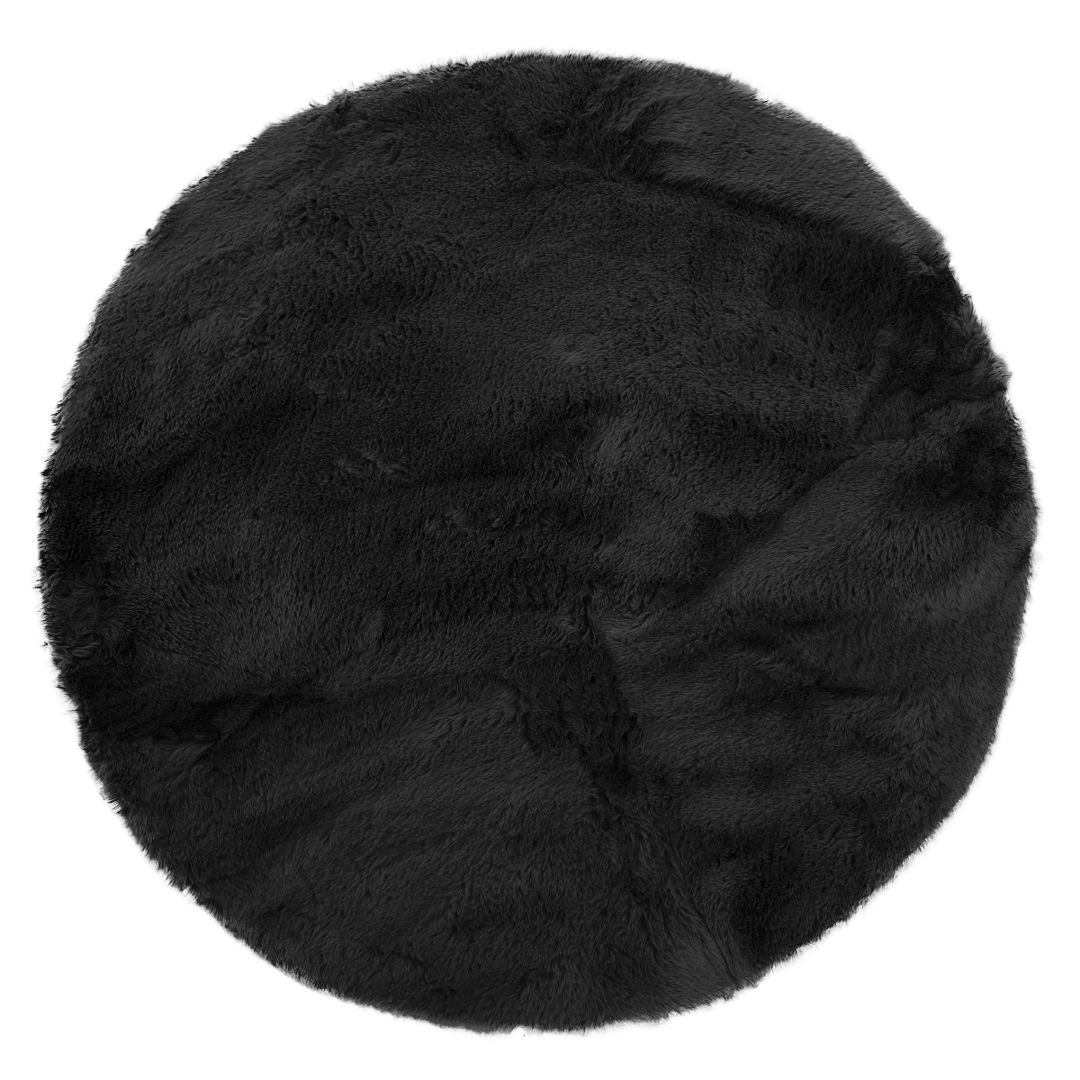 Rabbit Eco Svart Rund 160 cm