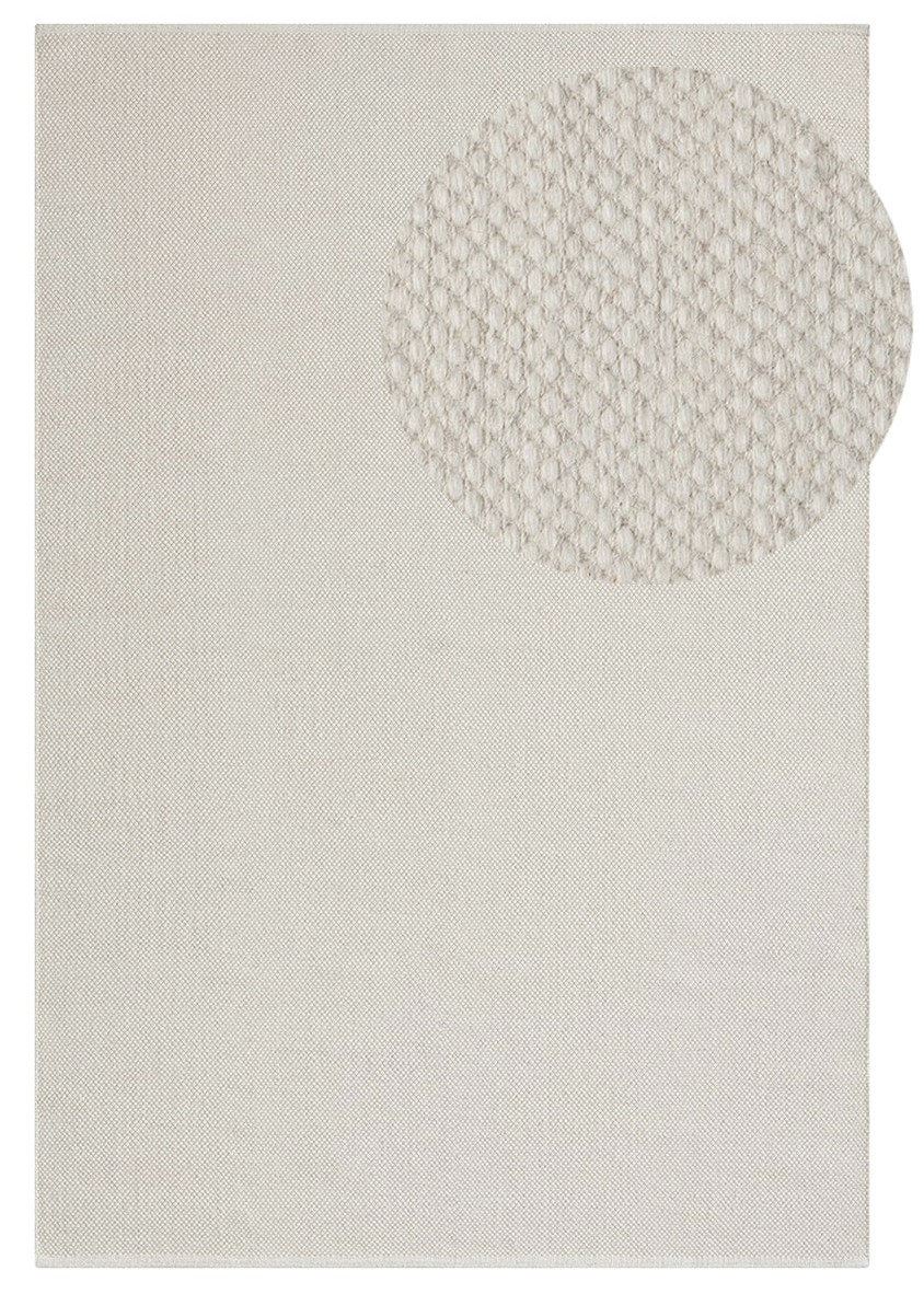 Molly Vit 160x230 cm Ullmatta