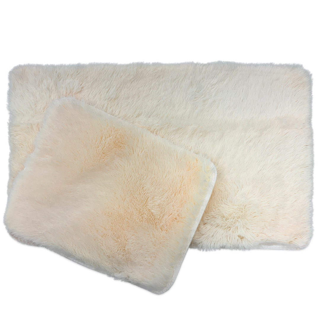 Julie Offwhite 60x100 cm + 50x60 cm 2-Pack Badrumsmatta