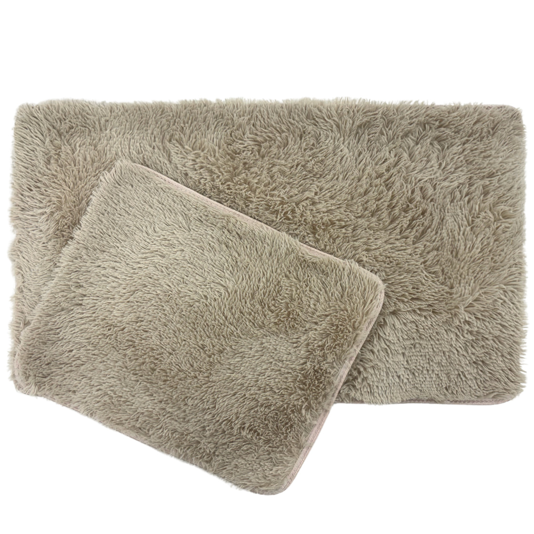 Julie Beige 60x100 cm + 50x60 cm 2-Pack Badrumsmatta