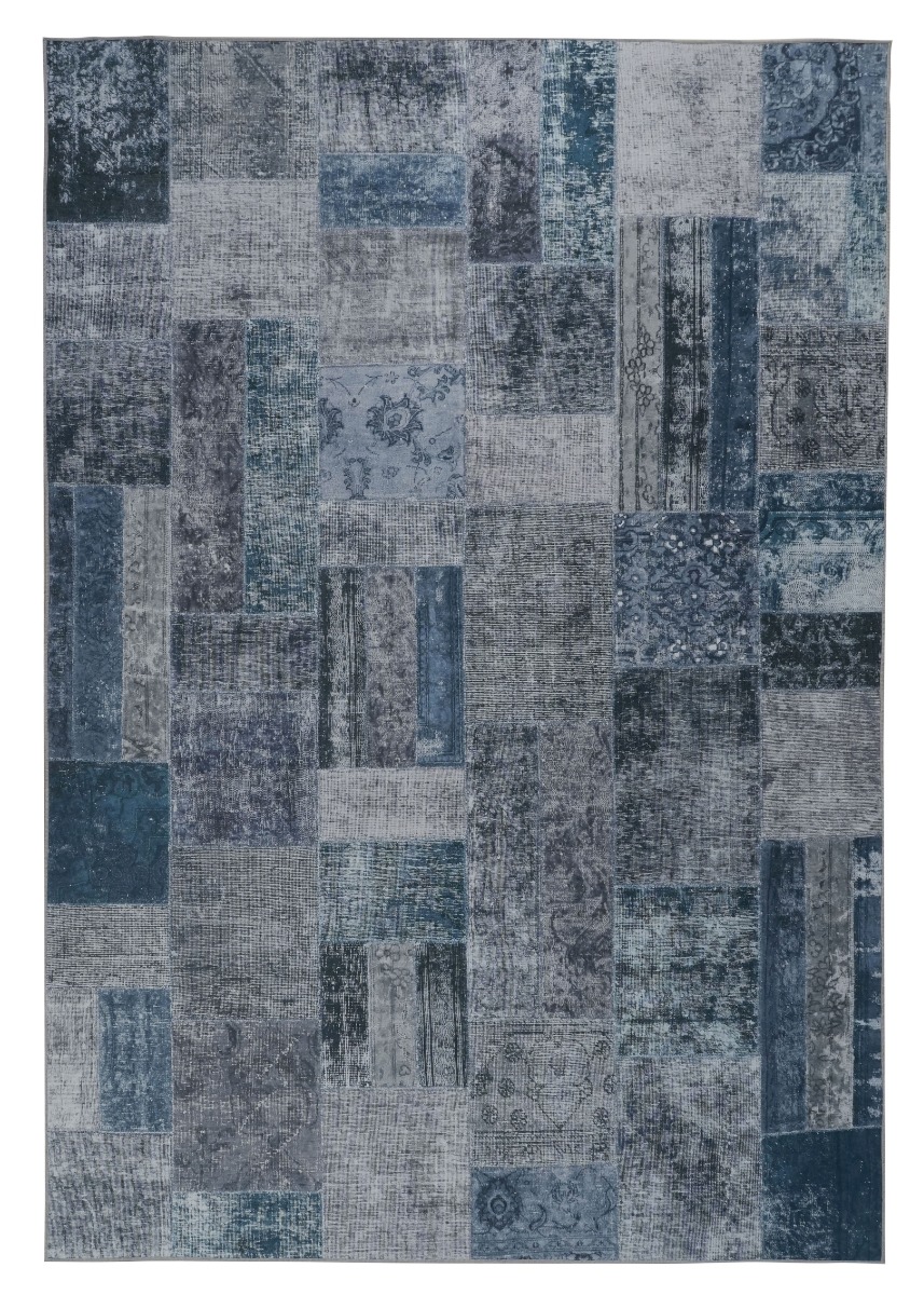 Mario Sullo Grå 160x230 cm Patchwork Matta