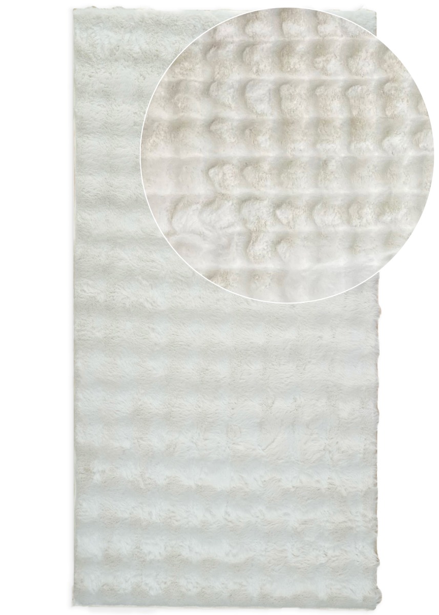 Rabbit Bubble Offwhite 80x300 cm Pälsmatta