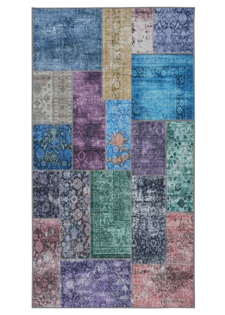 Vero Rosso Multi 80x300 cm Patchwork Matta