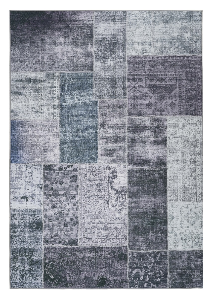 Vero Rosso Grå 200x290 cm Patchwork Matta