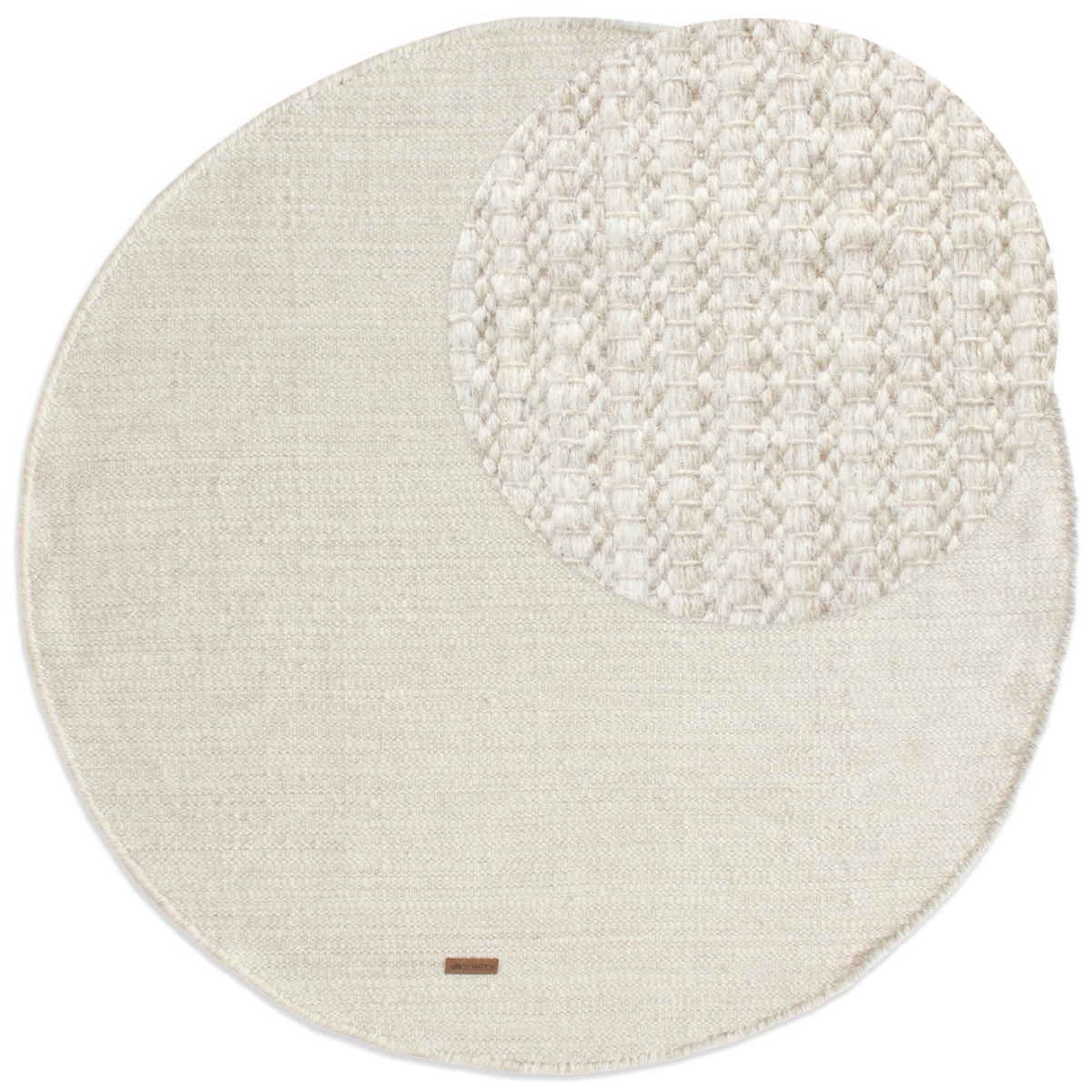 Molly Offwhite Rund 120 cm Ullmatta
