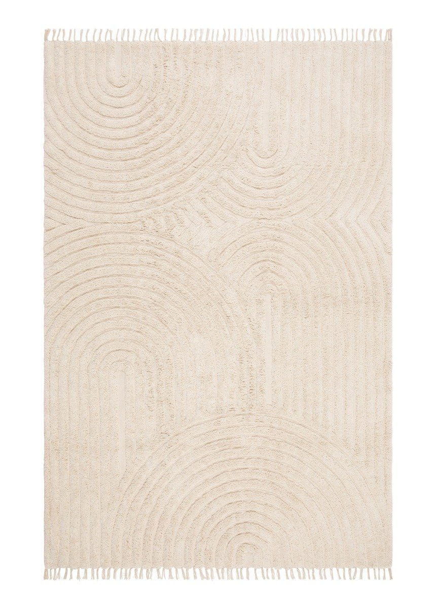Juno Canyon Kräm 200x300 cm Bomullsmatta