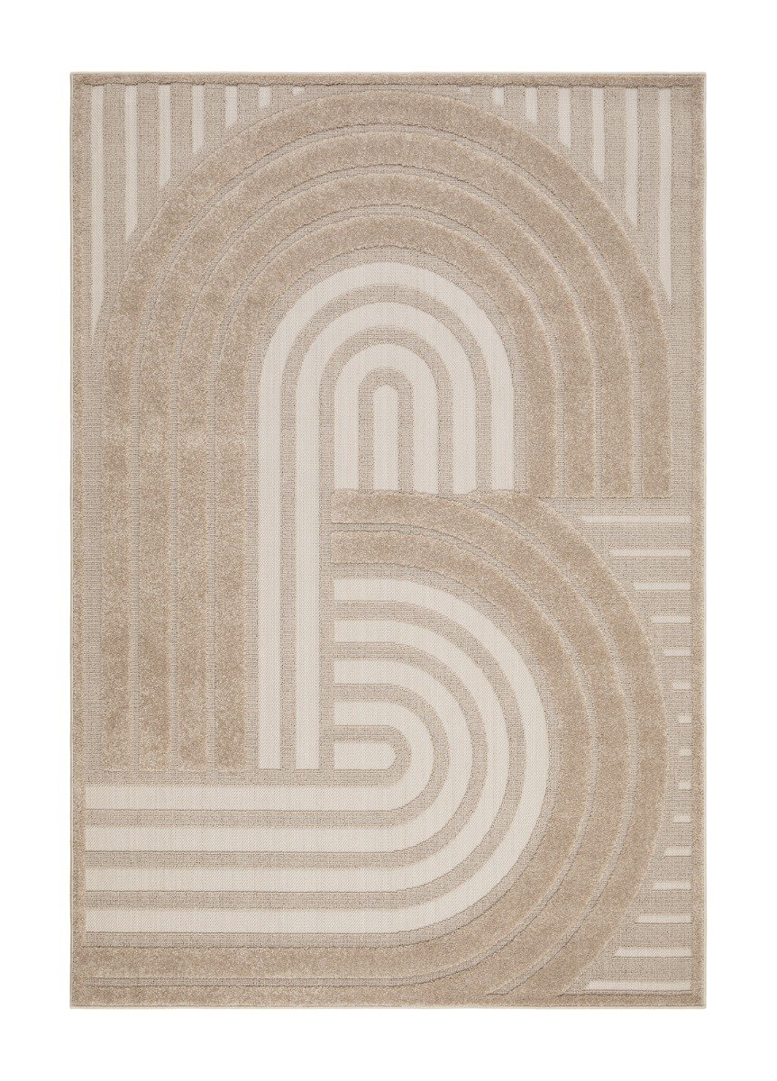 Yoko Cross Linne 160x230 cm Inom- och Utomhusmatta