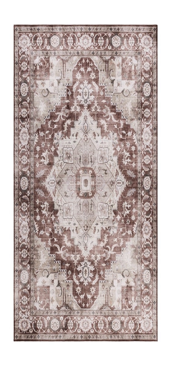 Mirande Elarien Taupe 80x300 cm Tvättbar Matta
