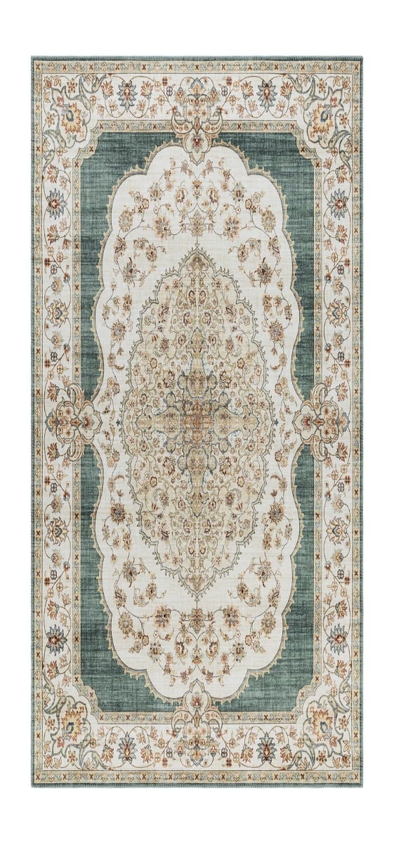 Mirande Thalvara Grön 80x300 cm Tvättbar Matta