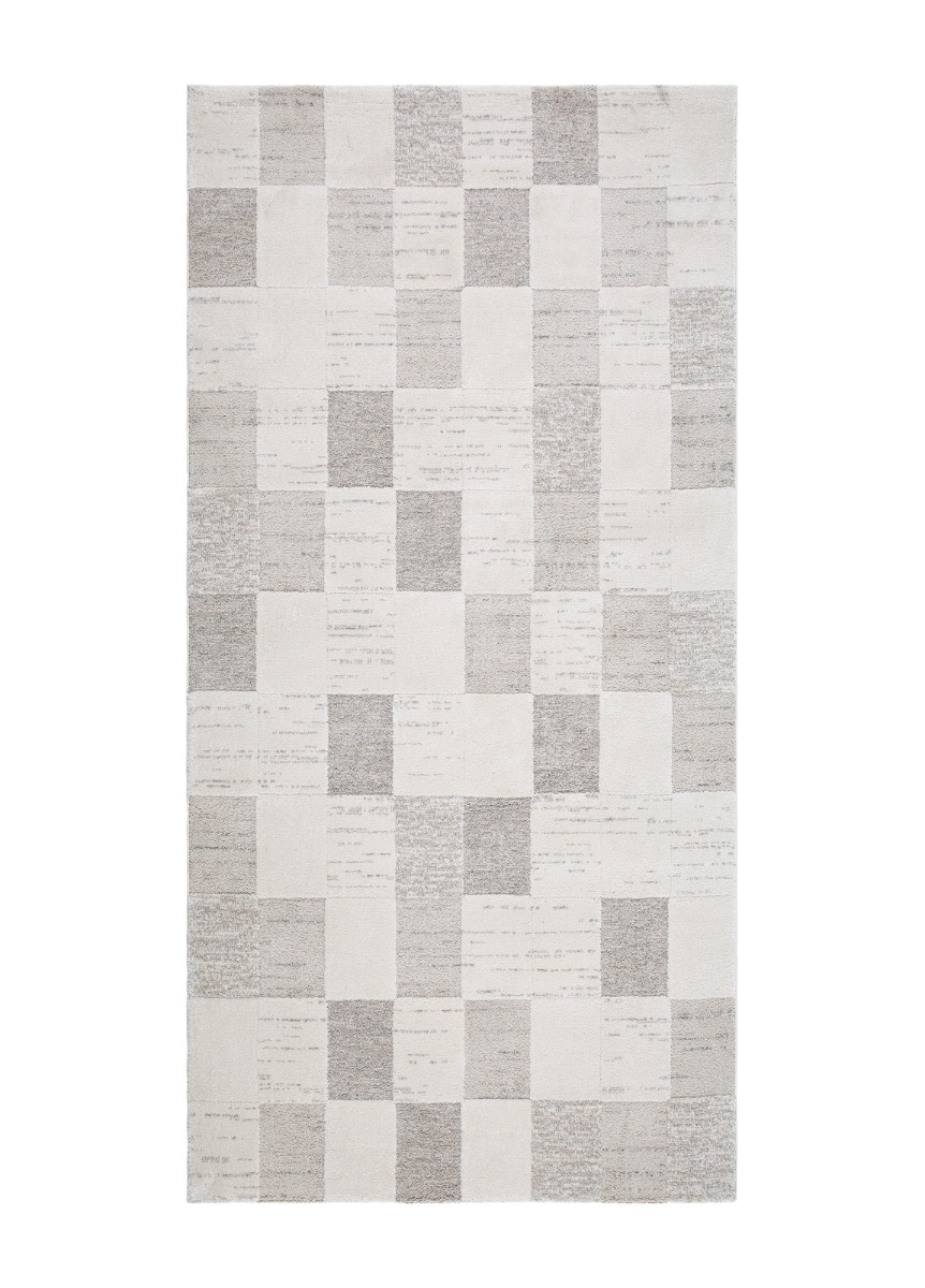 Elarra Draxen Grå/Vit 80x150 cm Modern Matta