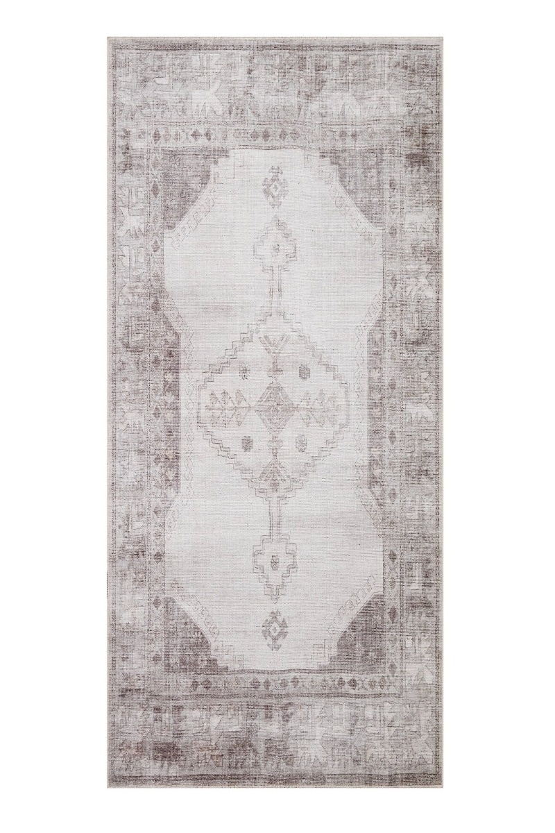 Verdun Lierre Creme 80x200 cm Tvättbar Bomullsmatta