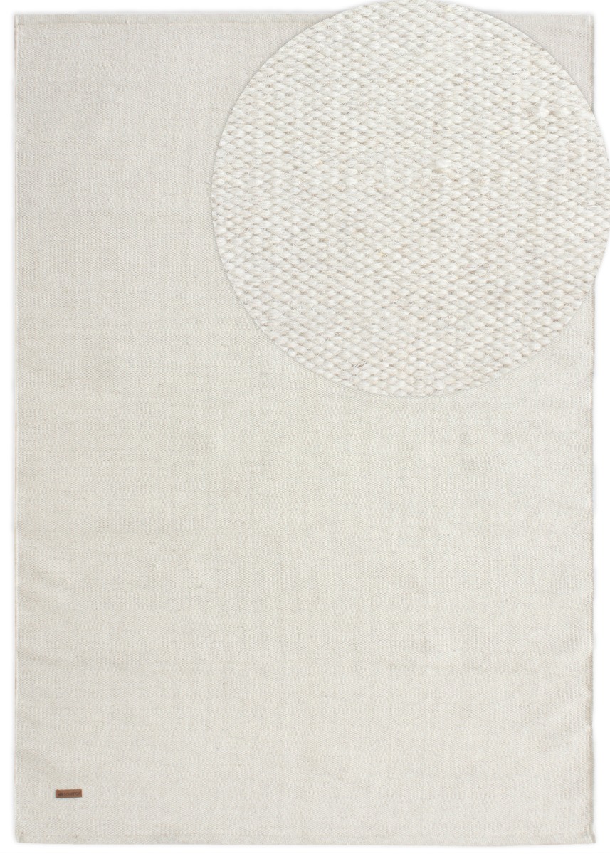 Lunda Offwhite 240x340 cm Ullmatta