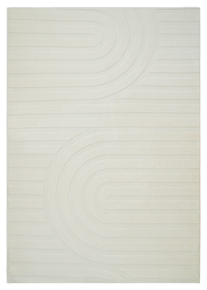 Fuzzy Lumo Offwhite 140x200 cm Tvättbar Mjuk Ryamatta