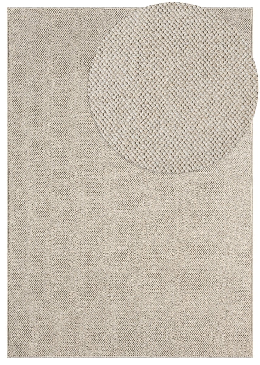 Nordic Beige 280x380 cm Ullmatta-look