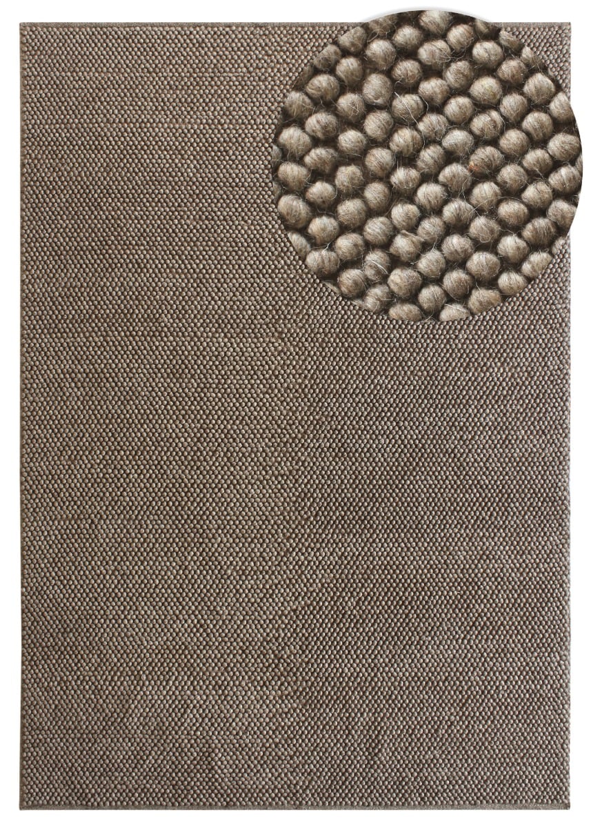 Haga Taupe 240x340 cm Ullmatta