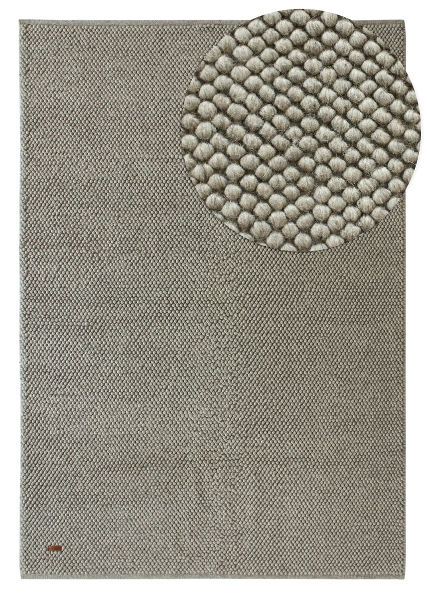 Haga Grå 200x290 cm Ullmatta
