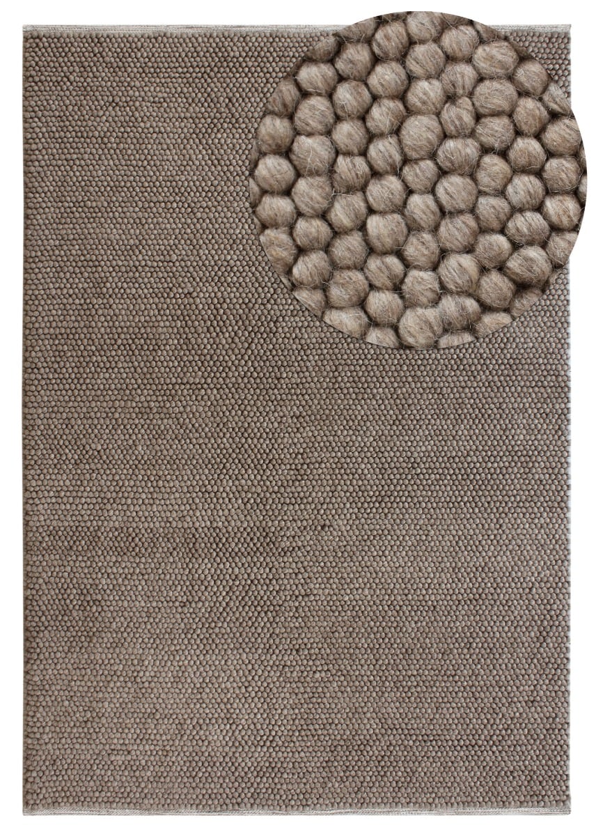 Maren Taupe 160x230 cm Ullmatta