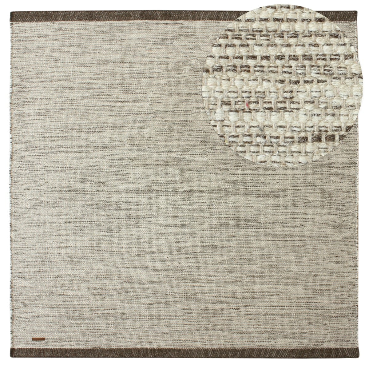 Norrsken Taupe Kvadrat 240 cm Ullmatta