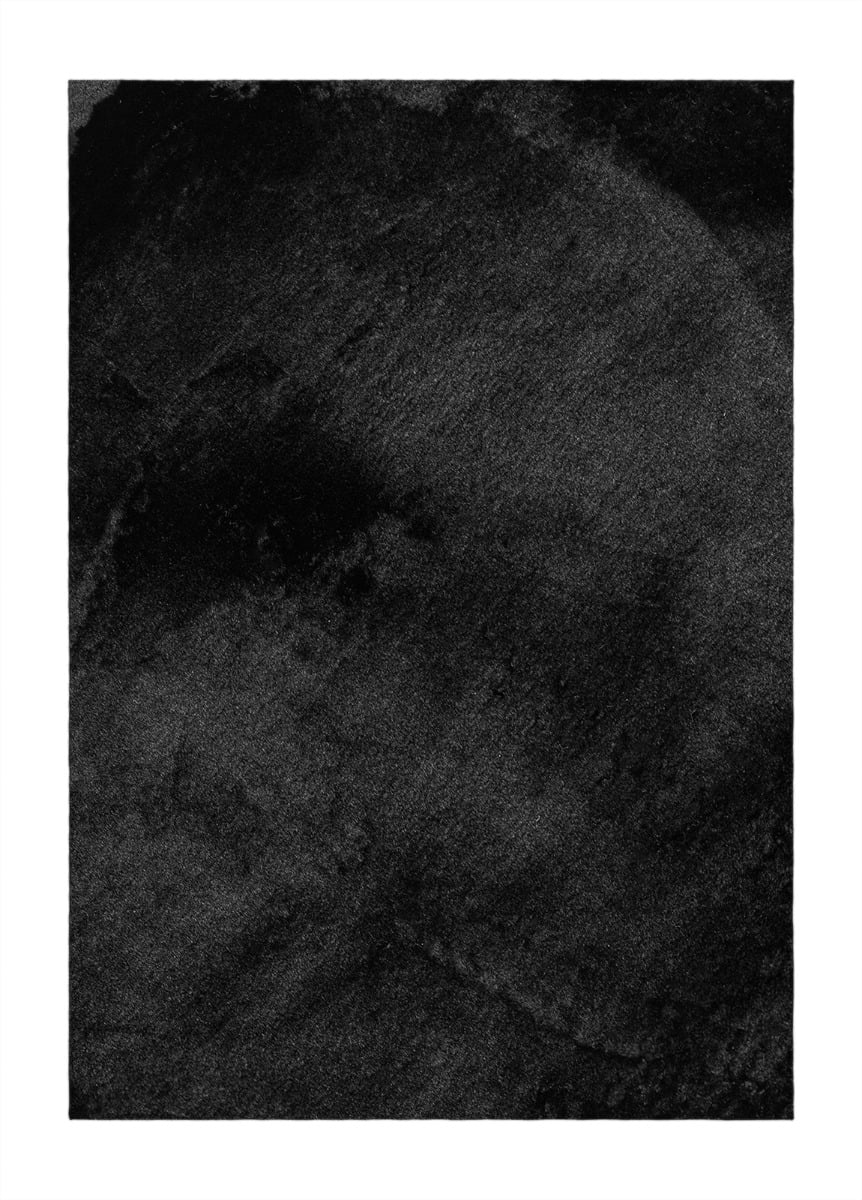 Koning Svart 160x230 cm Mjuk Ryamatta