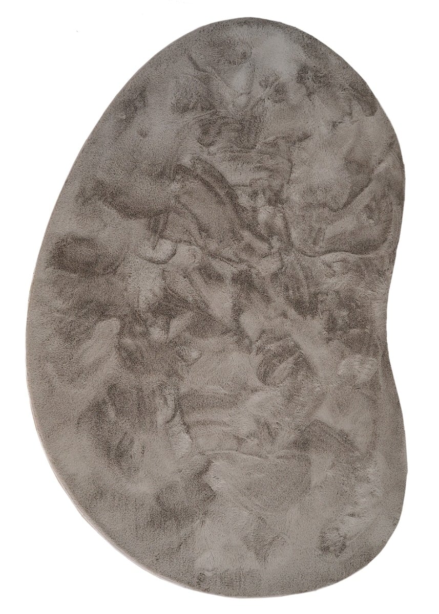 Rabbit Shape Taupe 160x230 cm Tvättbar Pälsmatta
