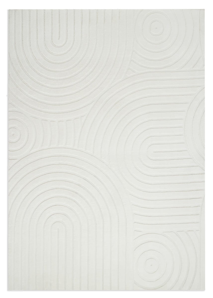 Fuzzy Lim Offwhite 160x230 cm Tvättbar Mjuk Ryamatta