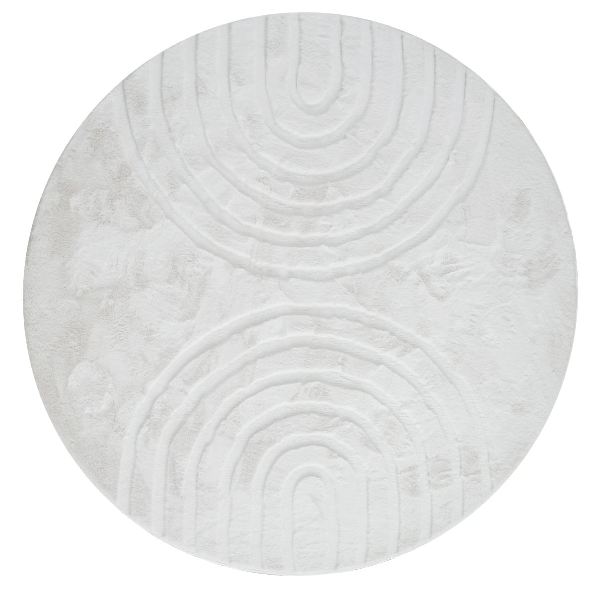 Rabbit Zen Offwhite Rund 120 cm Pälsmatta