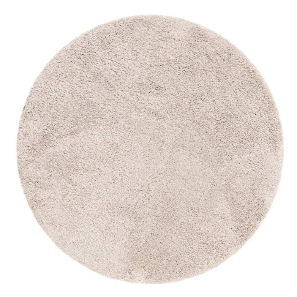 Lucid Greige Rund 160 cm Mjuk Ryamatta