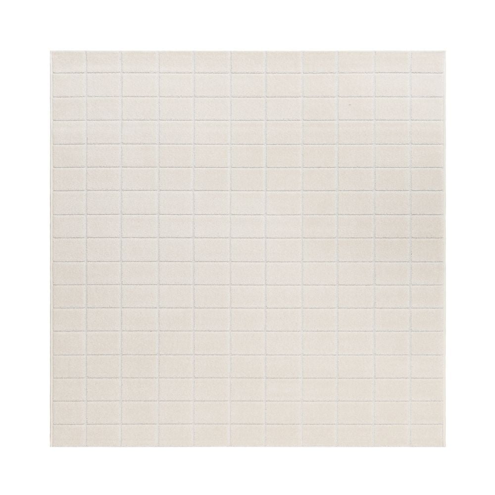 Santos Karo Creme Kvadrat 240 cm Inom- och Utomhusmatta