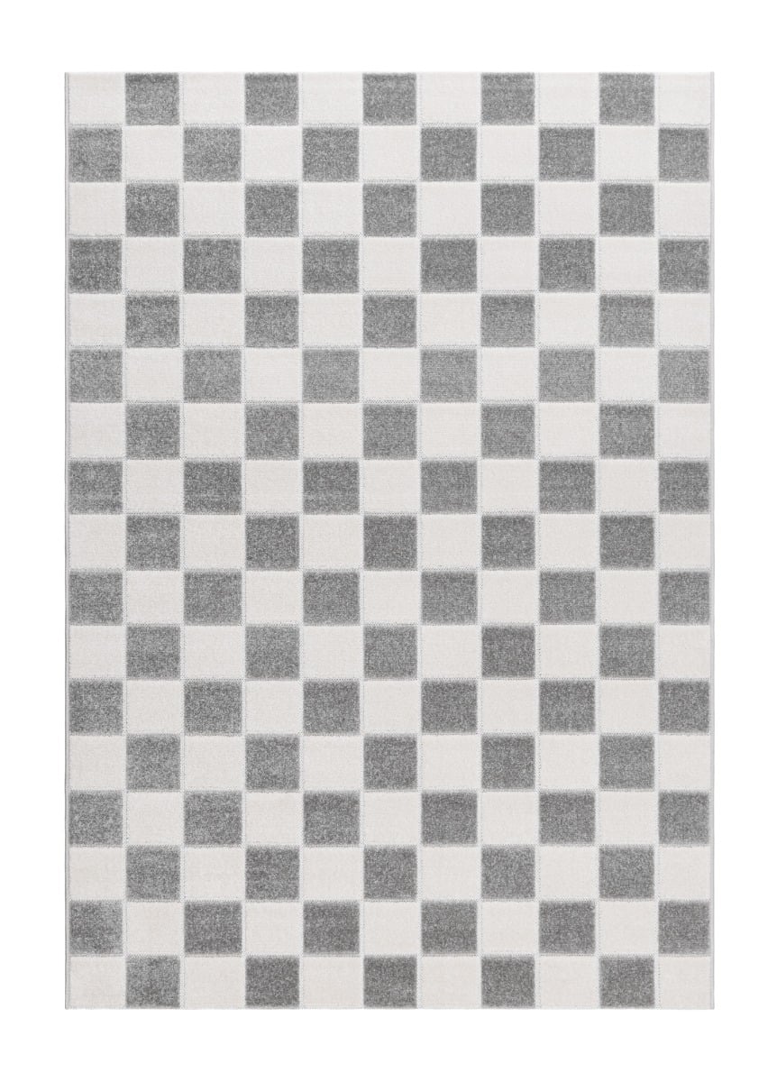 Santos Karo Grå 200x300 cm Inom- och Utomhusmatta