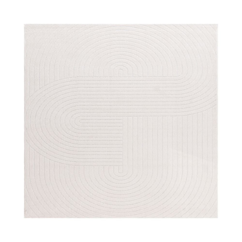 Santos Vorm Creme Kvadrat 280 cm Inom- och Utomhusmatta