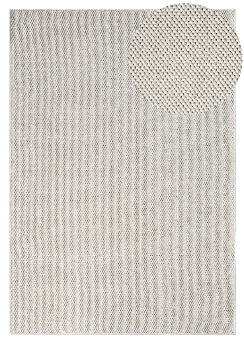 Tokyo Offwhite 160x230 cm Ullmatta-look