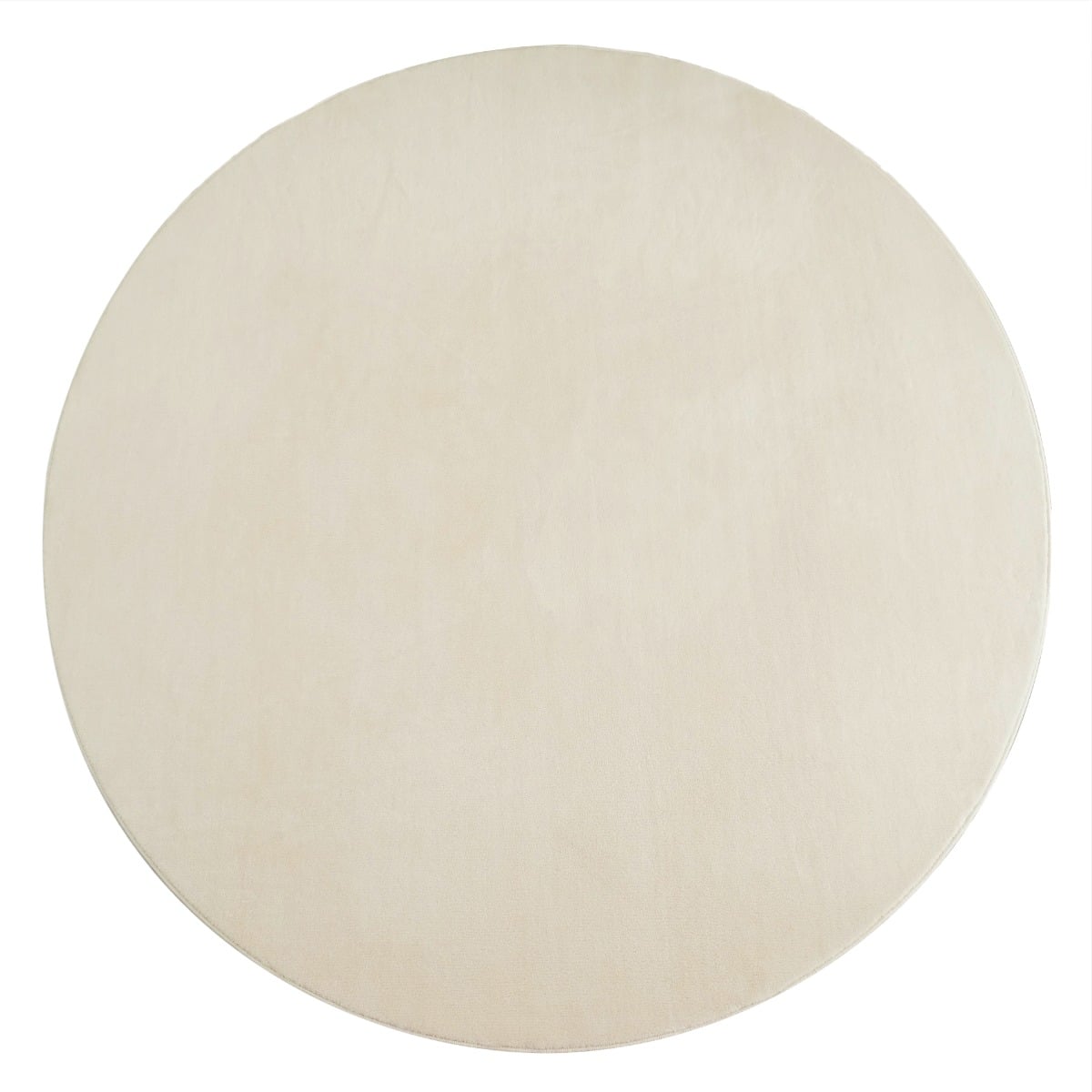 Comfy Beige Rund 120 cm Tvättbar Ryamatta