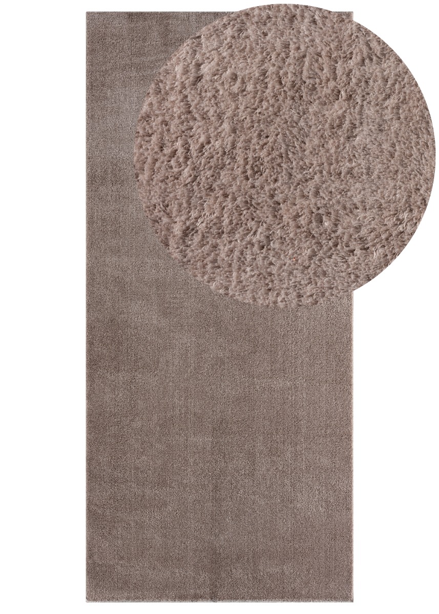 Cloudy Taupe 80x150 cm Tvättbar Mjuk Ryamatta