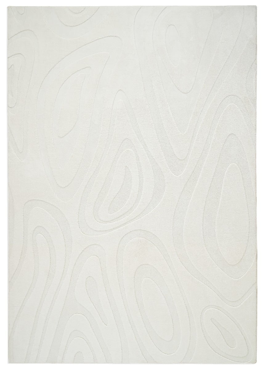 Fuzzy Meia Offwhite 240x340 cm Tvättbar Mjuk Ryamatta