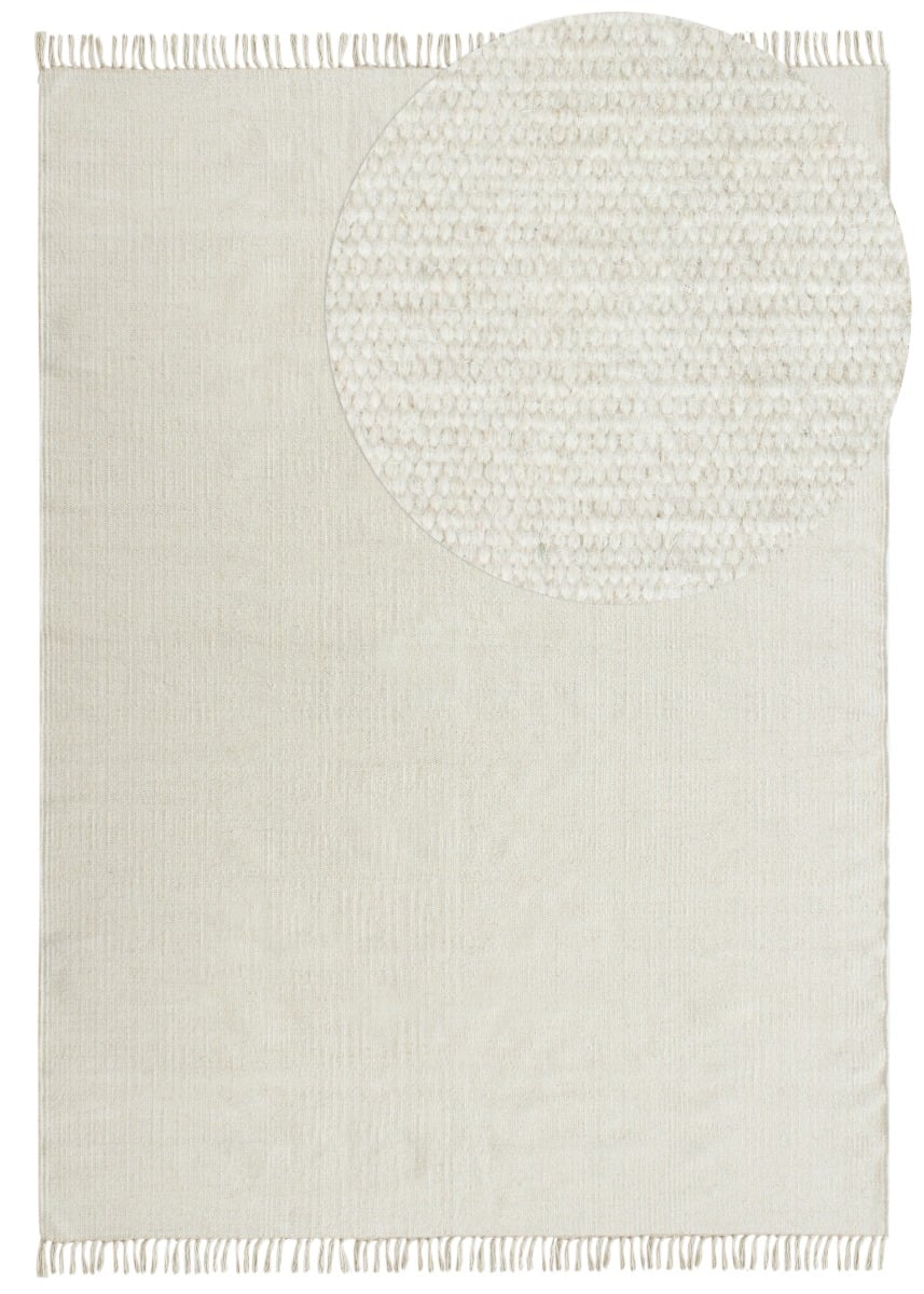 Dalen Offwhite 200x290 cm Ullmatta