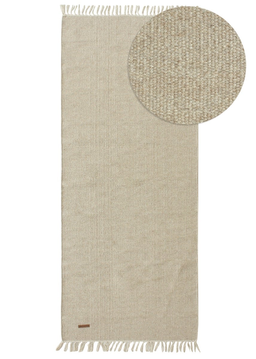 Dalen Beige 75x150 cm Ullmatta