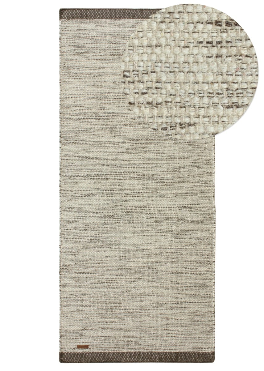 Norrsken Taupe 75x230 cm Ullmatta