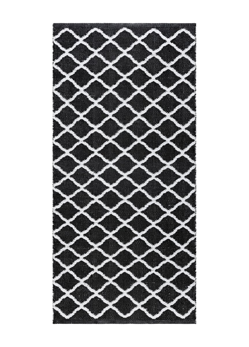 Mimmi Dalli Svart 70x200 cm Plastmatta