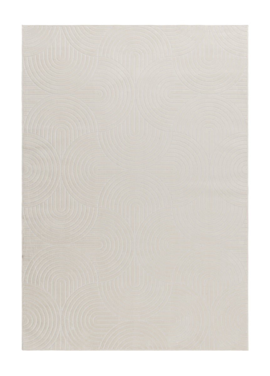 Giron Wave Creme 240x340 cm Konstsilkesmatta