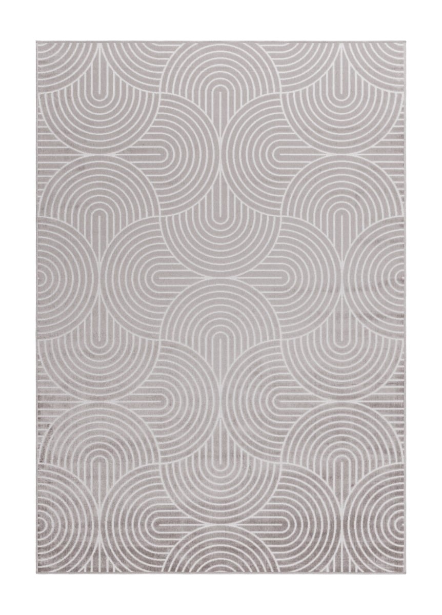 Giron Wave Greige 240x340 cm Konstsilkesmatta