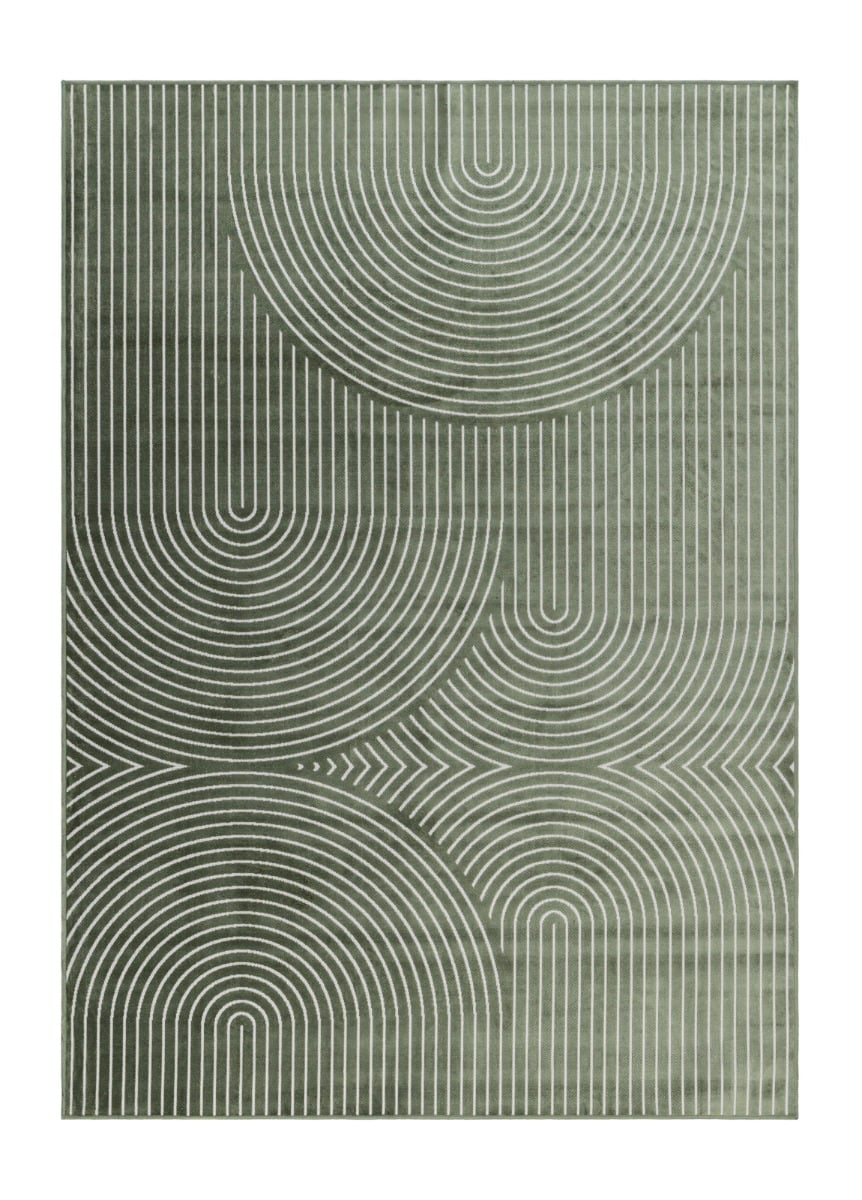 Giron Canyon Smaragdgrön 240x340 cm Konstsilkesmatta