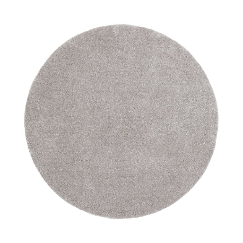 Clario Silver Rund 160 cm Tvättbar Ryamatta
