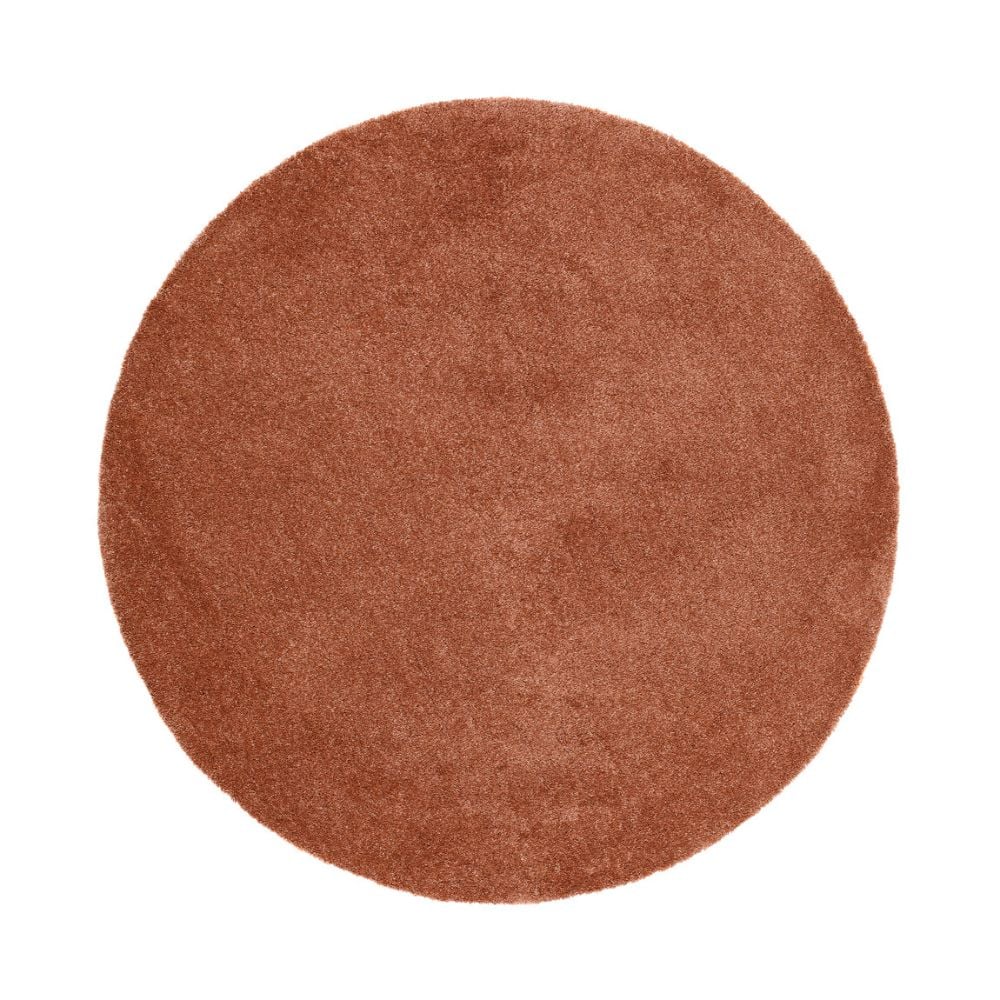 Clario Terracotta Rund 240 cm Tvättbar Ryamatta