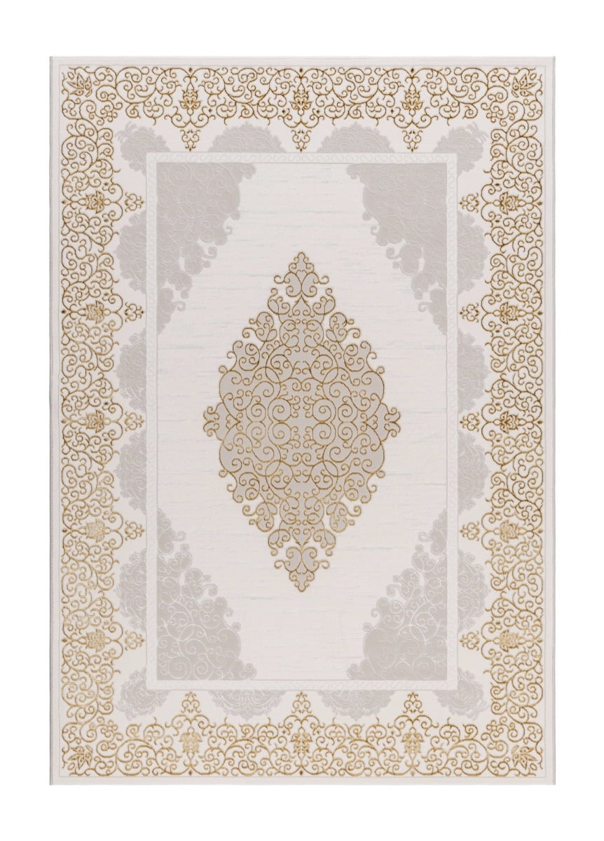 Hail Oma Creme/Guld 200x290 cm Modern matta