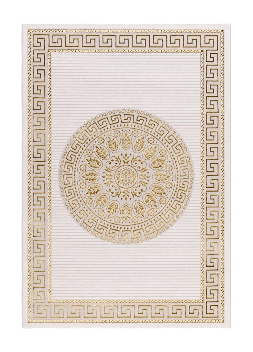 Hail Adorn Creme/Guld 200x290 cm Modern matta