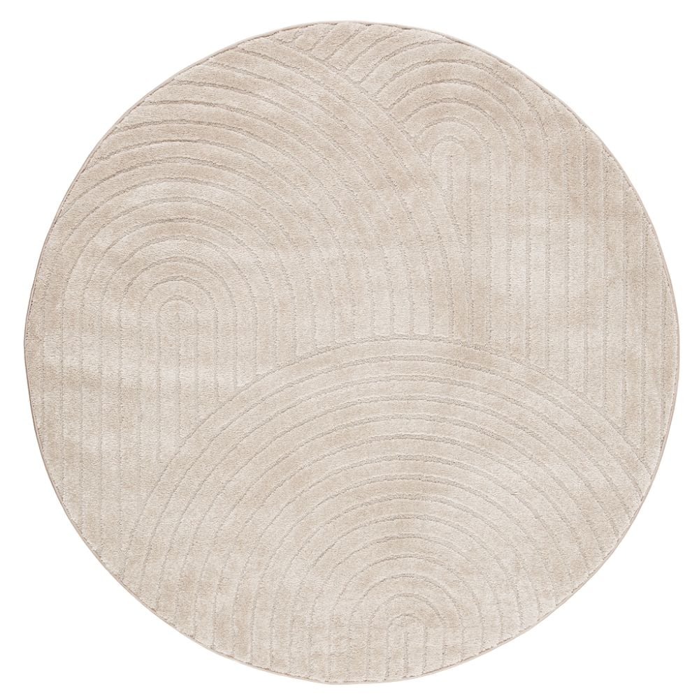 Lior Linne Rund 120 cm Wiltonmatta