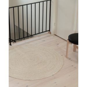 Smickra rund sand - trasmatta