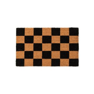 Chess svart - dörrmatta i kokos