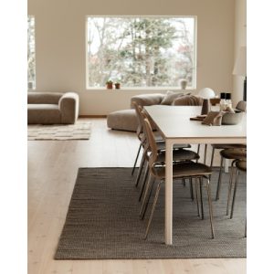 Kolding graphite - handvävd ullmatta